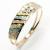 Anel em ouro amarelo vermelho e branco 18k - Jateado