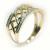 Anel em ouro amarelo e branco 18k