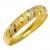 Anel em ouro amarelo,branco e verm.18k - Fosco e lap