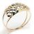 Anel de ouro amarelo branco e vermelho 18k