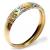 Anel em ouro amarelo,branco e verm.18k - Fosco e lap
