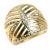 Anel em ouro amarelo e branco 18k