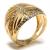 Anel em ouro amarelo e branco 18k