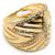 Anel em ouro amarelo e branco 18k