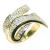Anel em ouro amarelo e branco 18k