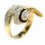Anel em ouro amarelo e branco 18k