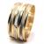 Anel em ouro amarelo e branco 18k - Anel da felicidade