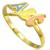 Anel em ouro amarelo 18k - ABC esmaltado