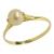 Anel em ouro amarelo 18k com perola
