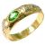 Anel formatura em ouro 18k - Zirc�nica e P. Sint�tic