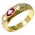 Anel formatura em ouro 18k - Zirc�nica e P. Sint�tic