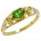 Anel formatura em ouro 18k Zirc�nia e P. Sint�tica