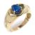 Anel formatura em ouro 18k - P. Sint�tic