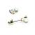Brinco em ouro amarelo 18k com p�rola e zirconia