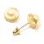 Brinco em ouro amarelo 18k com 2 p�rolas