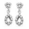Brinco em ouro branco 18k com brilhantes