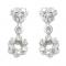 Brinco em ouro branco 18k com brilhantes - Chuveiro