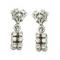 Brinco em ouro branco 18k com brilhantes