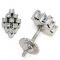 Brinco em ouro branco 18k com diamantes