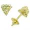 Brinco em ouro amarelo 18k com brilhantes
