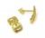 Brinco em ouro amarelo 18k com brilhante