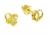 Brinco em ouro amarelo 18k com brilhante - Cora��o