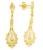 Brinco em ouro amarelo 18k com brilhantes