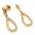 Brinco em ouro amarelo 18k com brilhantes
