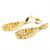 Brinco em ouro amarelo 18k com brilhantes