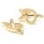 Brinco em ouro amarelo 18k com brilhante