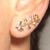 Brinco em ouro 18k - Rosa vermelha