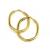Argola africana em ouro amarelo 18k