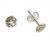 Brinco em ouro branco 18k - Rosa