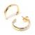 Brinco em ouro amarelo e branco 18k