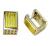 Brinco em ouro amerelo e branco 18k