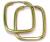 Africana em ouro 18k - retangular