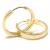 Argola africana em ouro 18k