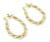 Argola em ouro amarelo branco e vermelho 18k