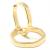 Argola africana em ouro 18k