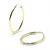 Argola africana em ouro 18k