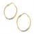 Argola africana em ouro 18k