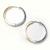 Argola africana em ouro 18k - dupla face