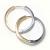 Argola africana em ouro 18k - dupla face