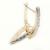 Brinco de ouro amarelo 18k - Fecho alavanca