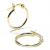 Argola africana em ouro amarelo 18k