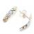 Brinco em ouro amarelo,branco e vermelho 18k