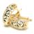 Brinco de ouro amarelo 18k - Fecho alavanca