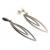 Brinco em ouro branco 18k