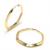 Argola africana em ouro amarelo 18k