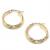 Argola africana de ouro amarelo 18k